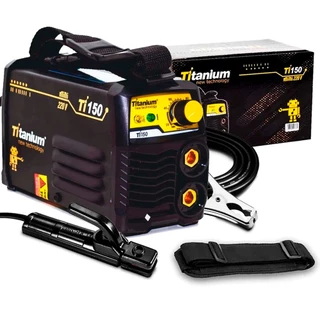 Máquina De Solda Inversora Mini TI150 120A 220V Profissional Portátil Hobby Eletrodo - TITANIUM