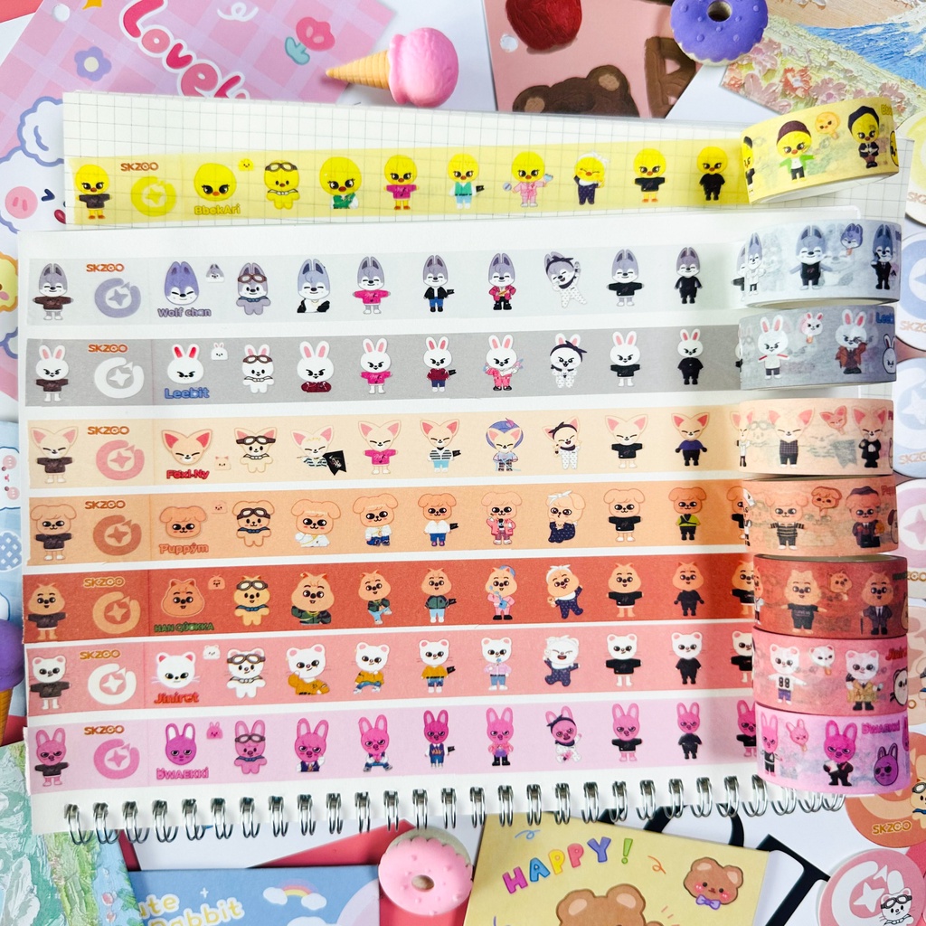 Nova Fita Adesiva Kpop Idol Stray Kids Stationery Ledger Stickers ...