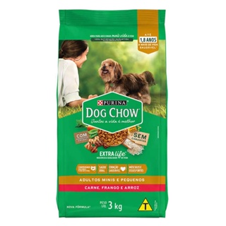 Ração Nestle Purina Dog Chow Adultos Extra Life Raças Pequenas 3kg