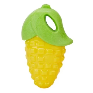 Brinquedo para Cachorro Pet Mordedor Milho Plástico Resistente com Apito Som