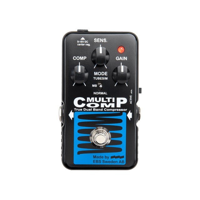 ベース EBS MultiComp Made in Sweden Pedal P/ Baixo Compressor EBS MultiComp Blue Label - 3 tipos