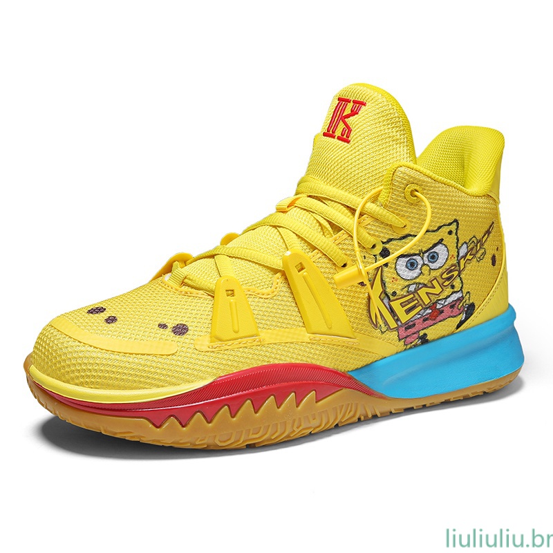 Zhouyou2 Tênis De Basquete Masculino Bob Esponja Edição Limitada Kyrie ...