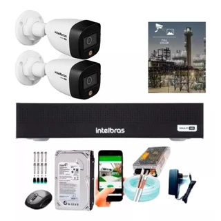 Kit 2 Câmeras Intelbras Full HD1220 Dvr Intelbras 3004
