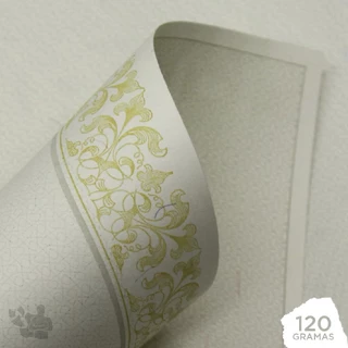Papel para Certificado 120g A4 (sépia) 10 Folhas