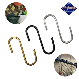 Kit 6 Gancho S multiuso pendurar objeto vaso parede jardim vertical flores