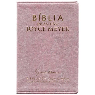 Bíblia de Estudo Joyce Meyer GRANDE | Letra Extra Grande | Capa Luxo Rosa | Bello Publicações em Oferta na Shopee
