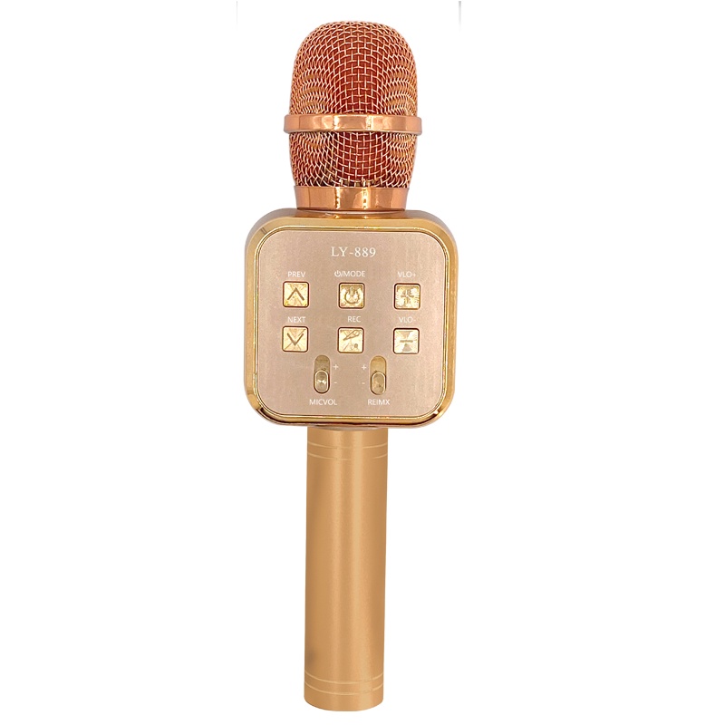 LY889 Wireless Blue tooth Karaoke Microphone with Multi-Color LED
