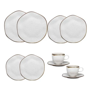Conjunto De Jantar 10 Peças Ryo Maresia Oxford