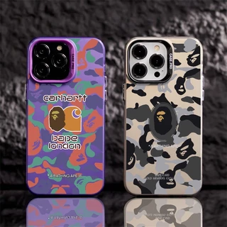 Capinha De Fosco bape Grafite De Marca Da Moda Para iphone x xr xs 11 12 13 14 Pro Max 14Plus À Prova De Choque ip 12promax 13promax Anti-Impacto Capa Iphone
