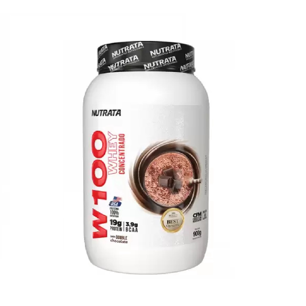 Whey W100 Nutrata Sabor Chocolate 900gr