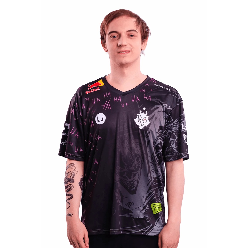 2023 Novo DC X G2 E-sports-Joker-MSI Jersey , League of Legends Game T-Shirt , Uniforme Da Equipe De Sobrevivência Jedi , Camisa De Manga Curta Do Jogo CSGO , Top 3D Masculino De Rua De Verão