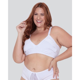 Sutiã Plus Size Amamentação Branco