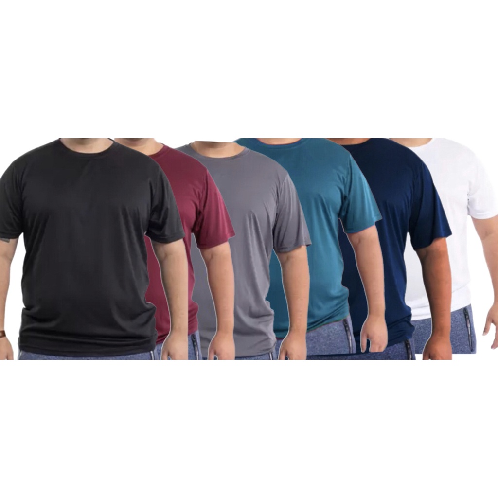 -Kit 5 CAMISETAS PLU SIZE(g1g2g3) DryFit Masculina - Treino Academia Esportes Exercícios Corrida