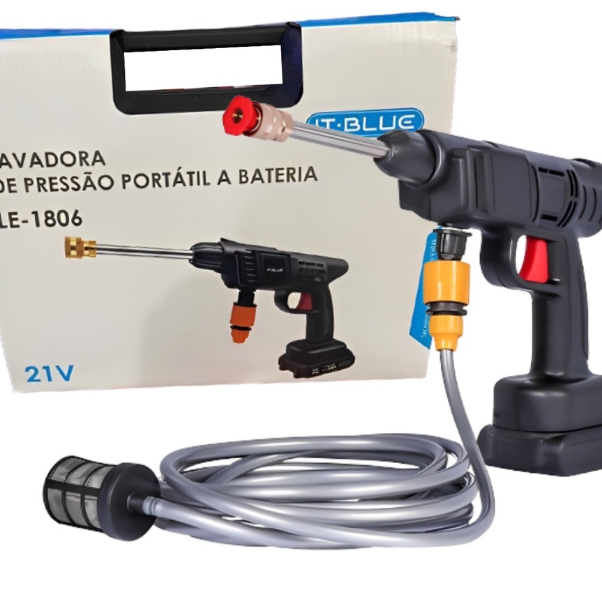 Lavadora De Pressão K Turbo Portátil 2 Bateria 1300mah 21v