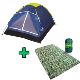 Kit Barraca De Camping 2 Pessoas + Colchonete Casal em Oferta na Shopee