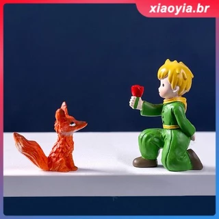 1Pc Figura do Pequeno Príncipe em pé Figuras de ação de fadas Desktop Resina Artesanato Ornamento Decoração de casa xiaoyia