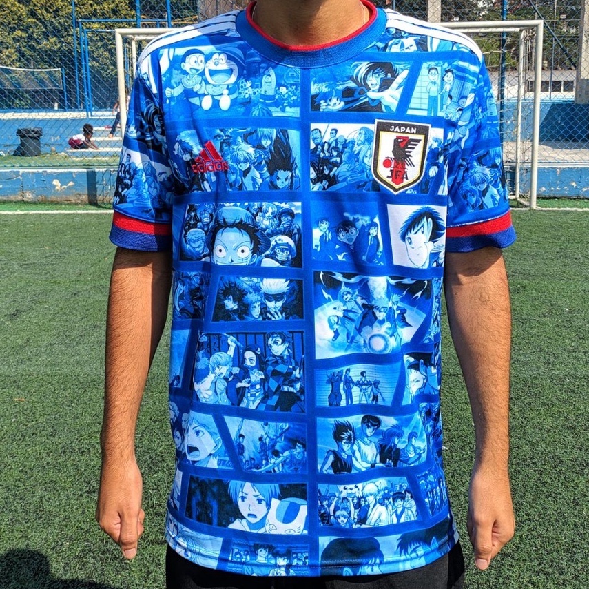 japão 2023/24 Camisa De Futebol Masculino De Alta Qualidade anime e dragão  - Faz a Boa!