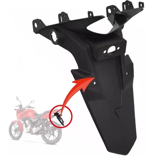 PARALAMA TRAS SUPORTE PLACA RABETA HONDA START 160/150/125 ANOS 2014 ATÉ 2023