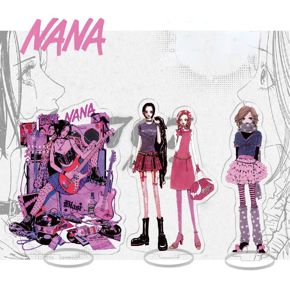 Nana Portachiavi Acrilico – Ciondolo Nana Osaki E Nana Komatsu – Doppia Faccia, 5-6 Cm