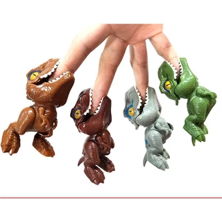 24 opcional/dedo-mordendo dinossauros/Jurassic Tyrannosaurus Rex simulação dinossauro modelo brinquedos em Oferta na Shopee
