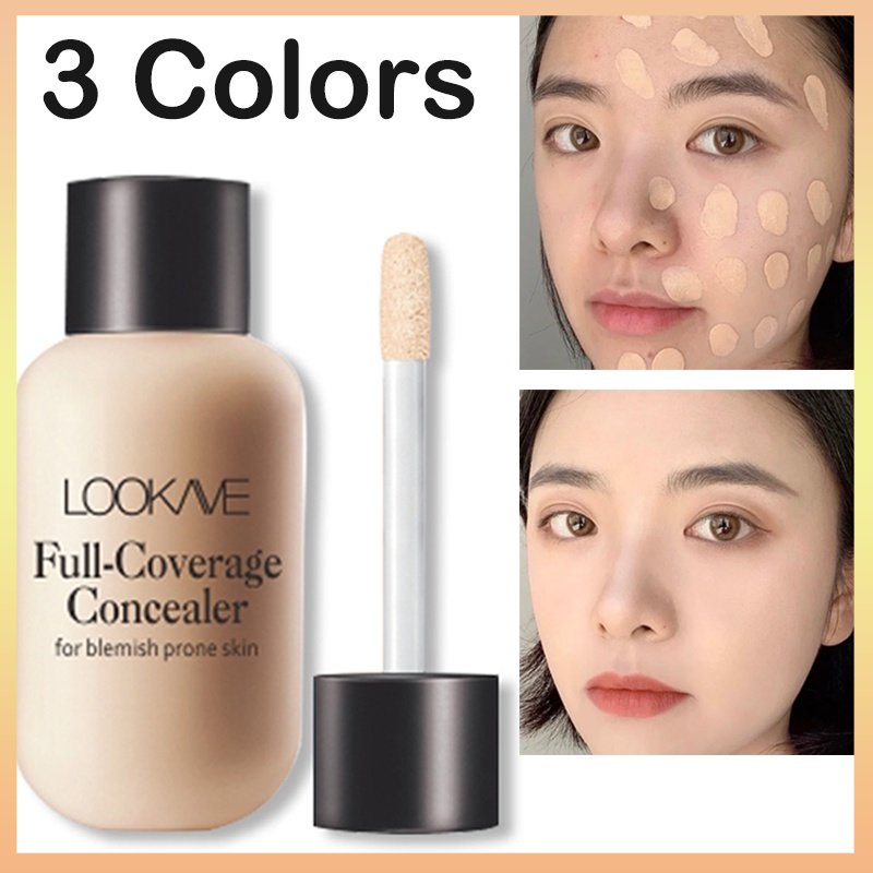 Corretivo Líquido Mate Maquiagem À Prova D'água Face Foundation Cobertura De Creme De Círculo Escuro Cosmético Cla