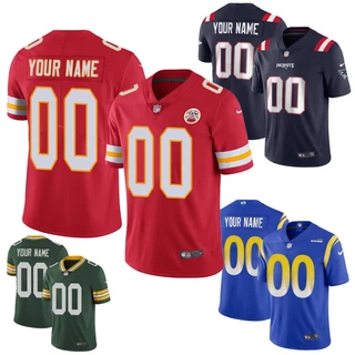 Mens Personalizado Rugby Jersey Kansas City Chiefs Nome do Jogador Bordado Mensagem Nome e Número EZSD