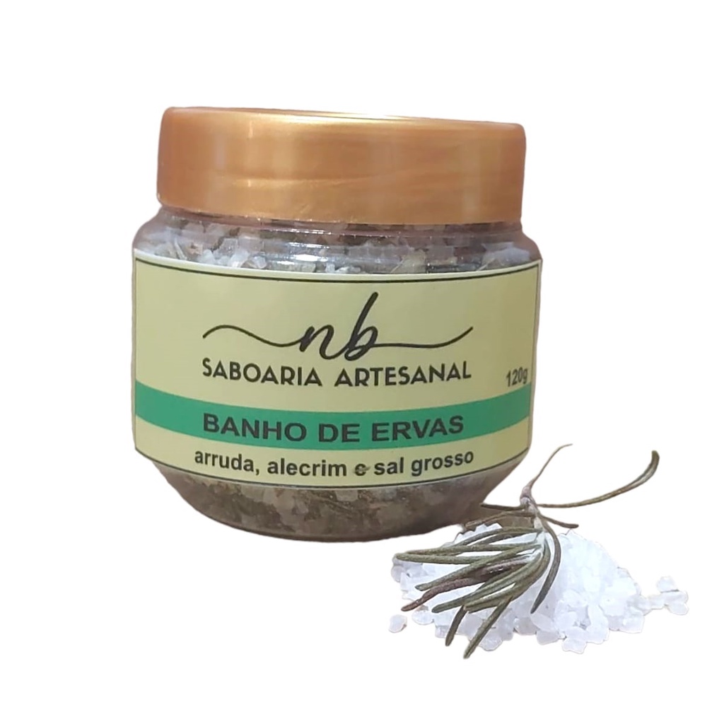 Banho Ervas Arruda Alecrim Sal Grosso Descarrego Energético | Shopee Brasil