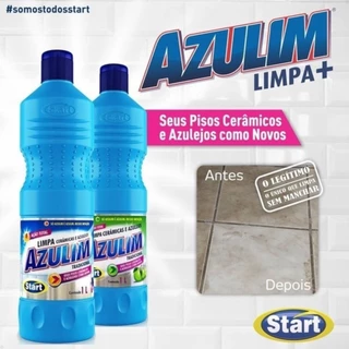 Kit 2 Unidades Limpa Cerâmicas, Azulejos e Rejuntes Azulim Citrus 1l