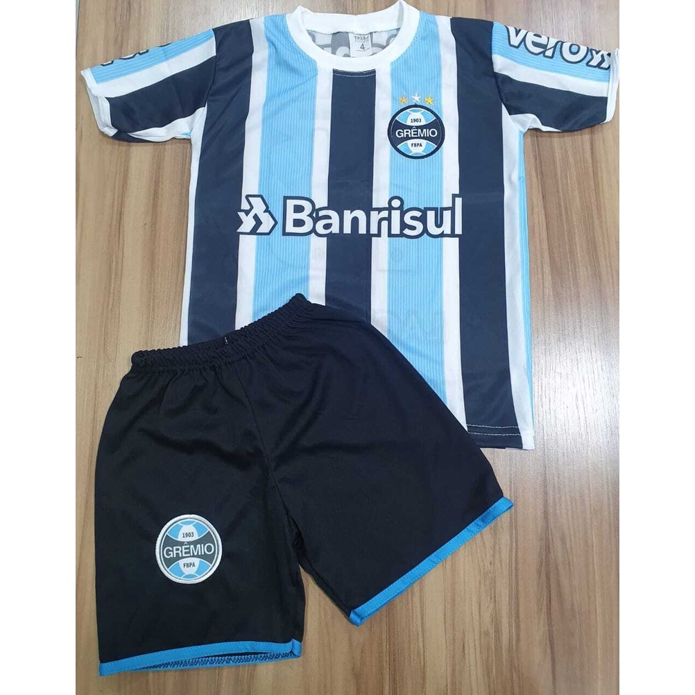 Conjunto do Grêmio Azul Edição 2023-2024 Suárez 9 Uniforme de Futebol A ...