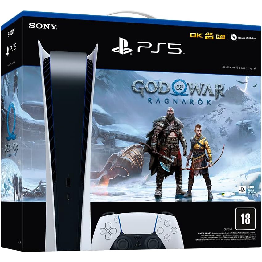 Console Playstation 5 Edição Digital God Of War Ragnarok
