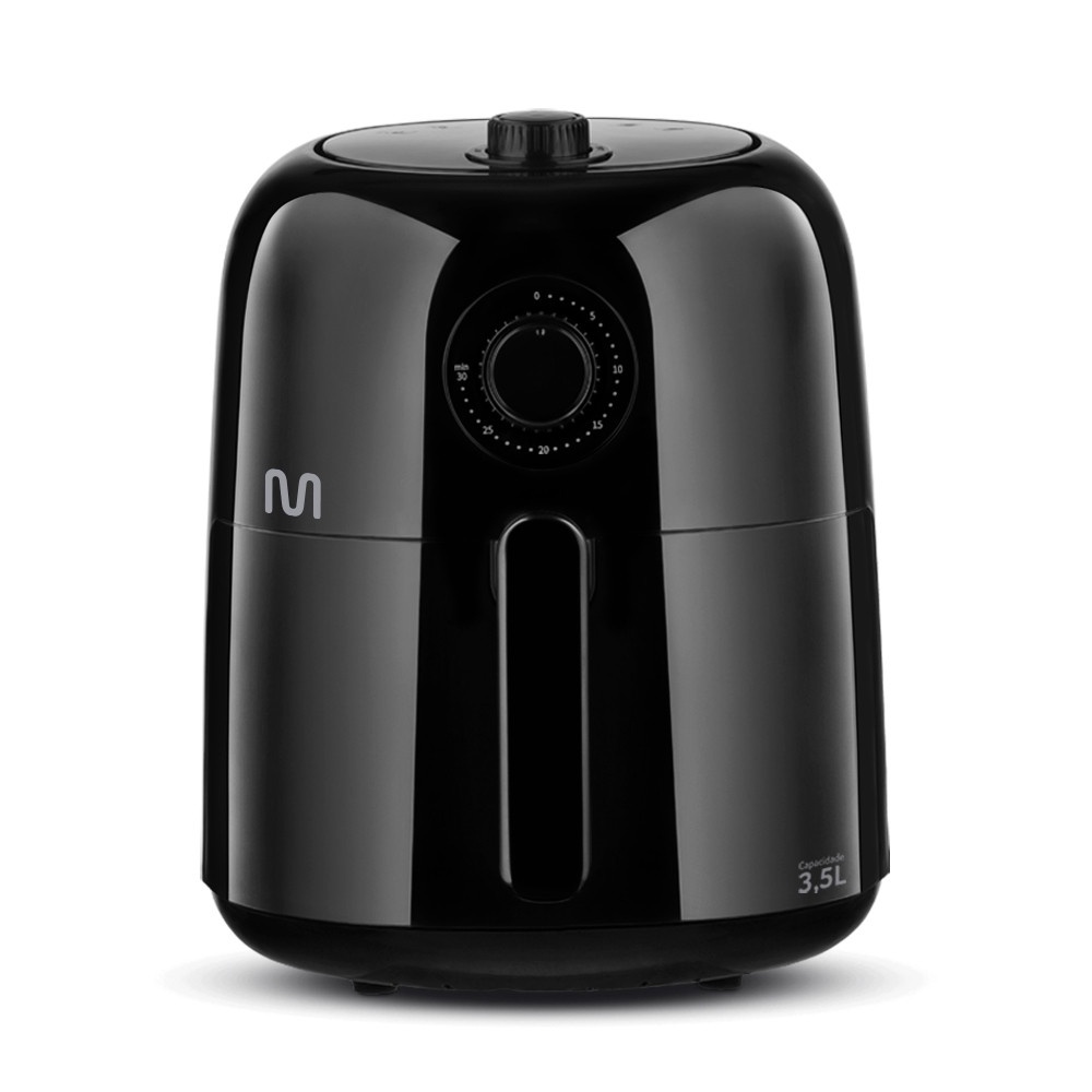 Fritadeira Elétrica sem óleo Air Fryer 127V 3,5L 1350W Preta Multi - GO215