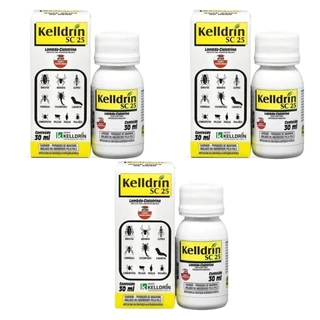 KIT 3 UNIDADES KELLDRIN SC25 - CONCENTRADO MATA PRAGAS