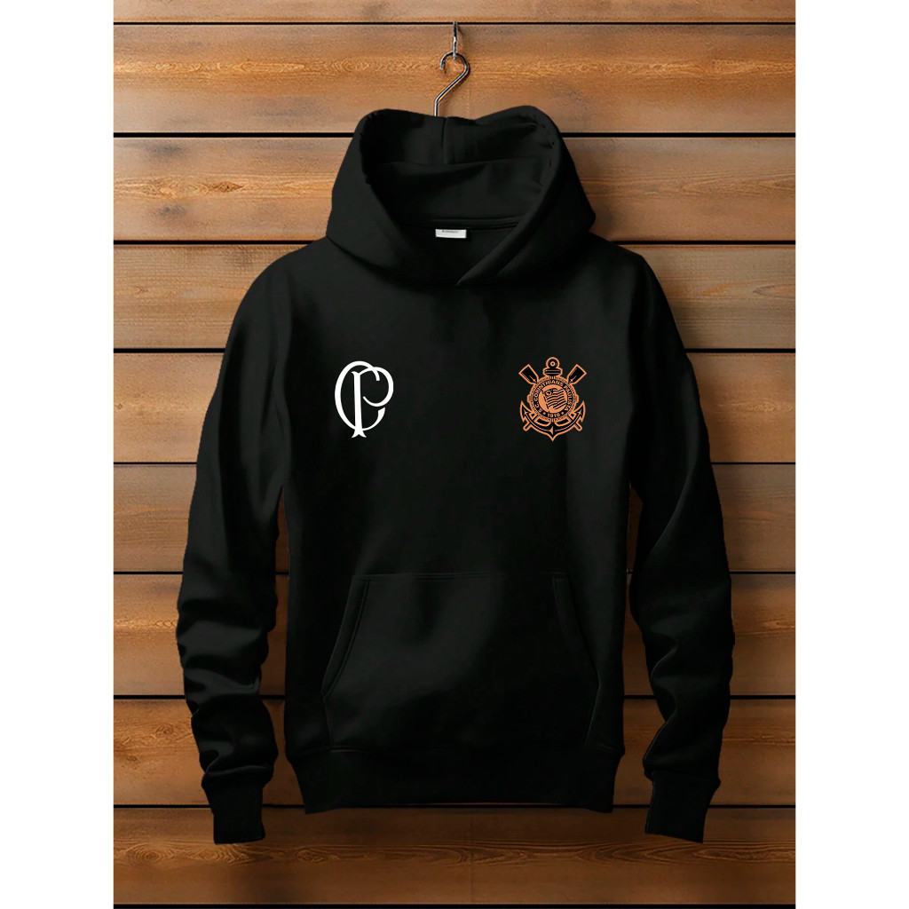 MOLETOM CASACO BLUSA DE FRIO CANGURU CORINTHIANS PAULISTA TIMÃO