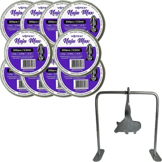 Kit 10 Chumbinhos Naja Max 5.5mm 200pcs/pot - Votex + Alvo Javali em Oferta na Shopee
