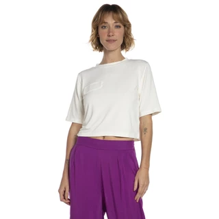 Camiseta Feminina Gola Careca Polo Wear Off White