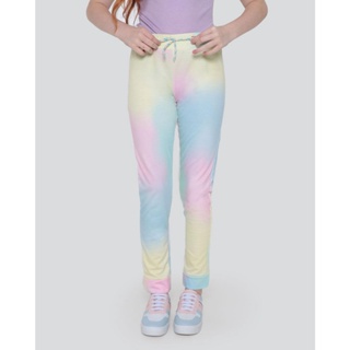 Calça Moletinho Juvenil Tie Dye Rosa