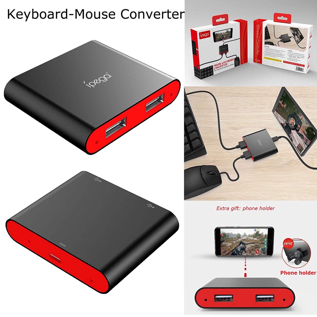 Ipega pg9116 PG-9116 bluetooth teclado e mouse conversor para android jogo controlador joystick pubg móvel fps jogos