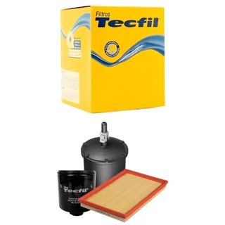 Kit Troca De Filtros Gol G4 G5 G6 1.0 8v Flex Tecfil