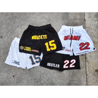 Calções De Malha 2023 DTF Impresso nba Finais shorts DENVER NUGGETS MIAMI HEAT aircool