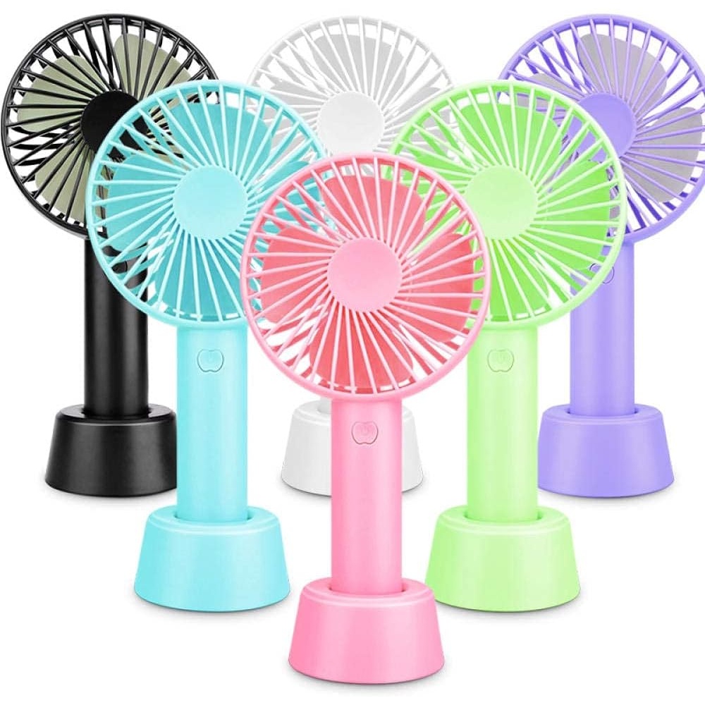 Mini Ventilador Recarregável Portátil De Mão Mesa Recarregável