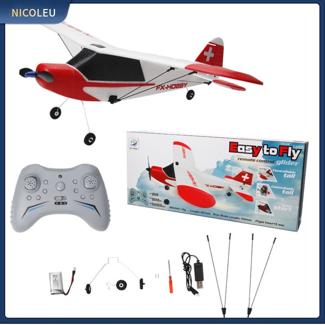 Compra online de Fx635 rc avião rc avião rc aeronaves 2.4ghz controle remoto  espuma planador rc planador avião asa fixa