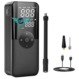 CARSUN Inflador De Pneus Com Bomba De Ar Recarregável Compressor Portátil Digital Sem Fio Para Bolas De Bicicleta