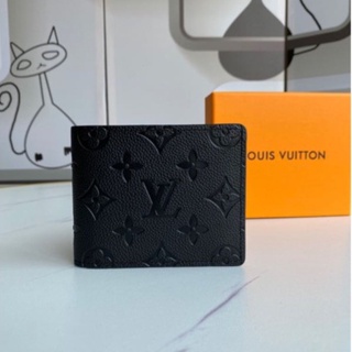 Carteira de bolso de couro masculina Louis Vuitton porta-cartões - Desconto  no Preço