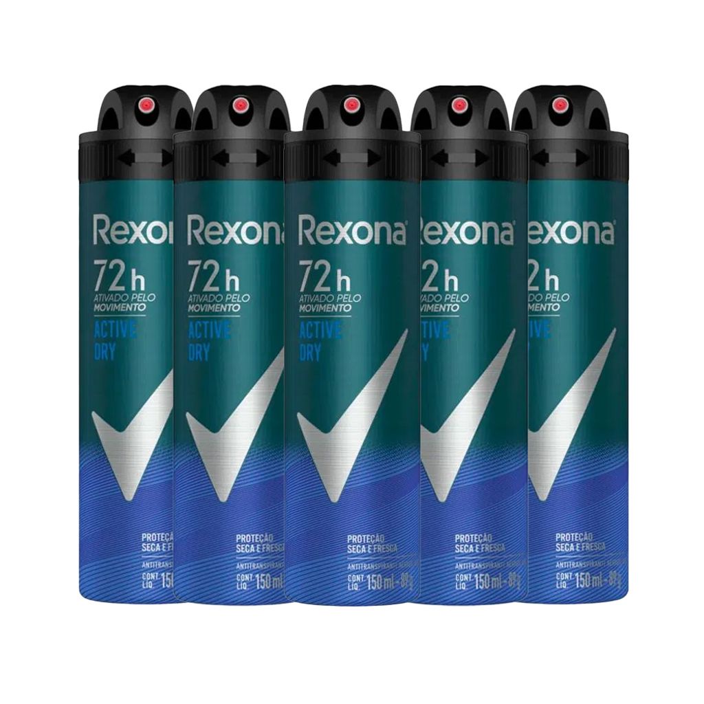 DESODORANTE AEROSOL REXONA MASCULINO ACTIVE 150ML - Ultrafarma