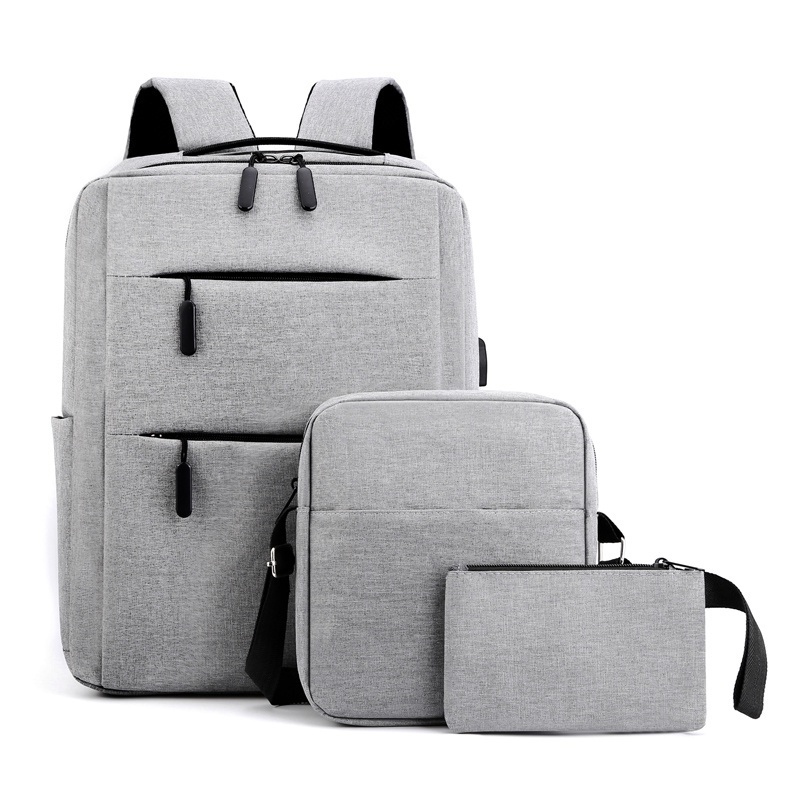 Mochila Bolsa Masculina Feminina Escolar Notebook Conjunto Com Kit 3 Peças