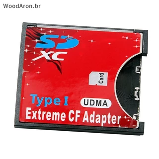 WoodAron SD Para CF Adaptador De Cartão SDHC SDXC MMC Flash Compacto Padrão Tipo I Leitor De Memória UDMA Câmera br