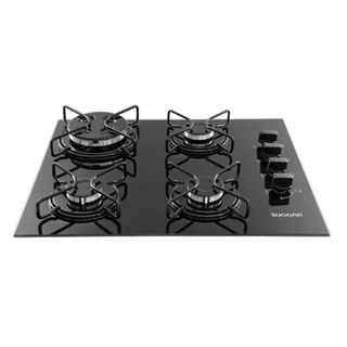 Cooktop 4 Bocas Suggar Vidro Temperado A Gás Preto Bivolt - FG4304AVP