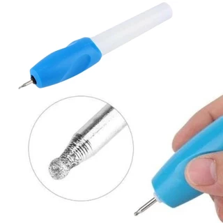 Caneta Gravador de Metais Vidro Madeira Joias Elétrico com 1 Ponteira Gravadora Plástico Metal Inox