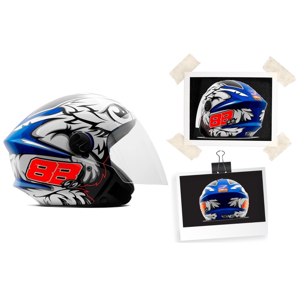 Capacete Aberto Barato Masculino e Feminio Pro Tork New Liberty Three GP 88  tamanhos 56, 58, 60 Lançamento 788