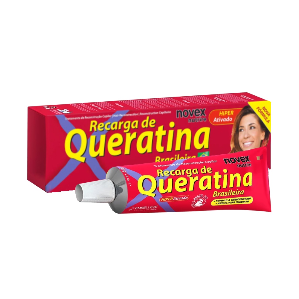 Recarga de Queratina Brasileira Novex 80g Original | Shopee Brasil